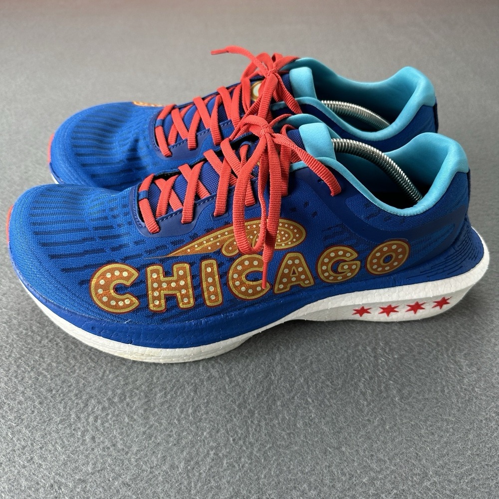 Topo Athletic Chicago Specter 2 Mens Size 12.5 XEE Navy Orange Running Shoes
